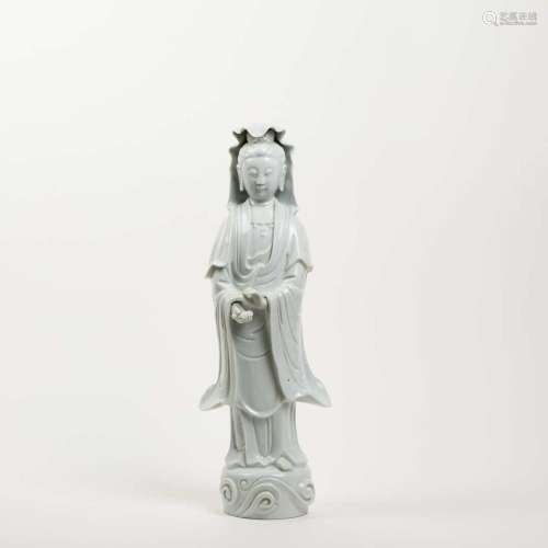 Chine XXe siècle<br />
Blanc de chine représentant la déesse...