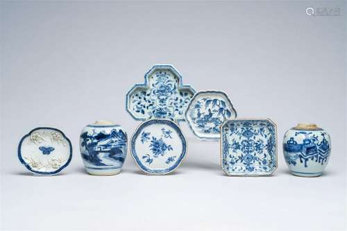 A varied collection of Chinese blue and white porcelain, Kan...