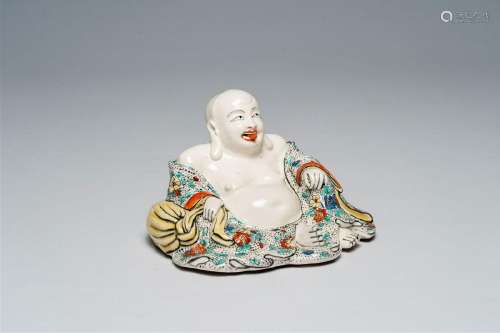 A French chinoiserie porcelain Buddha, Samson after a Chanti...