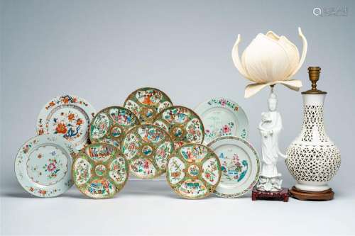 A varied collection of Chinese Canton, famille rose, Imari a...