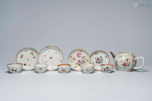 A varied collection of Chinese famille rose porcelain with f...