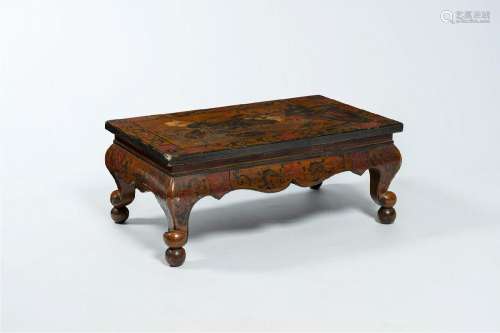 A French lacquered 'chinoiserie' coffee table, Maison des Ba...