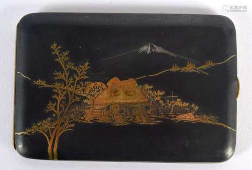 AN EARLY 20TH CENTURY JAPANESE MEIJI PERIOD MIXED METAL RECT...