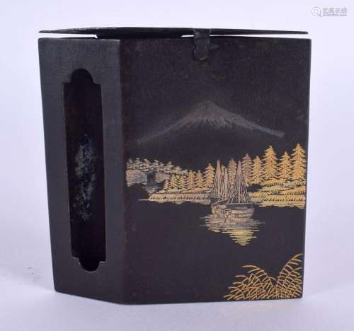 A LATE 19TH CENTURY JAPANESE MEIJI PERIOD MIXED METAL MATCH ...