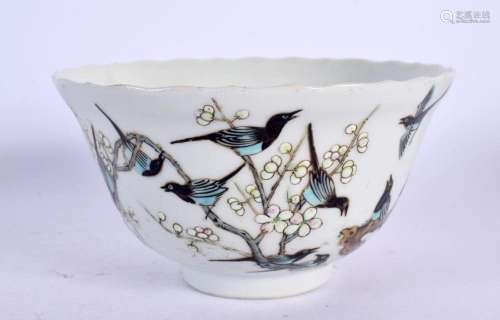 AN EARLY 20TH CENTURY CHINESE PORCELAIN MAGPIE BOWL Late Qin...