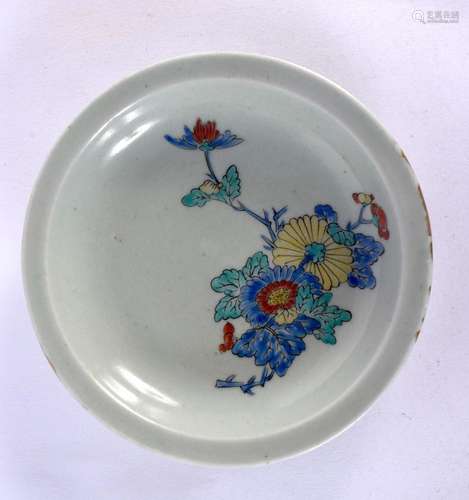 A RARE 18TH CENTURY JAPANESE EDO PERIOD CELADON KAKIEMON DIS...