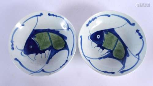 A PAIR OF CHINESE REPUBLICAN PERIOD PORCELAIN FISH BOWLS. 20...