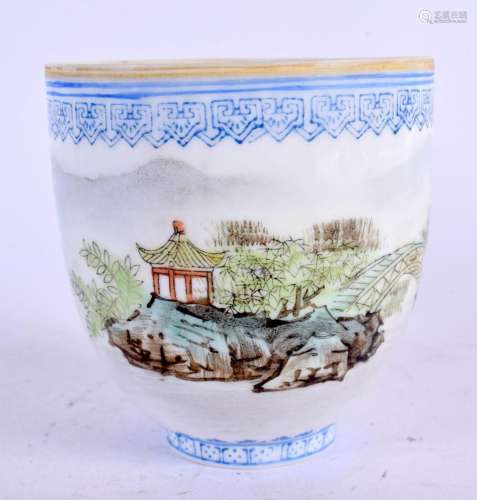 A CHINESE REPUBLICAN PERIOD EGG SHELL PORCELAIN TEABOWL. 7.5...