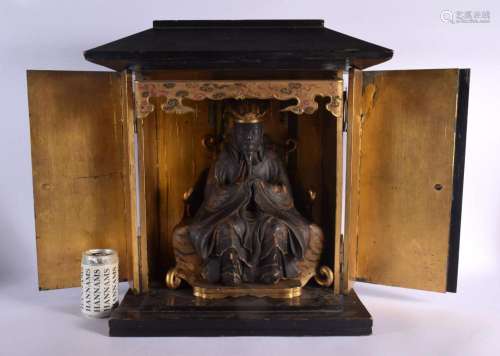 A RARE LARGE 18TH/19TH CENTURY JAPANESE EDO PERIOD LACQUERED...