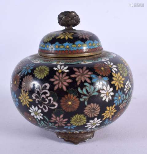 A SMALL 19TH CENTURY JAPANESE MEIJI PERIOD CLOISONNE ENAMEL ...