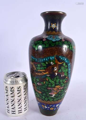 A LARGE 19TH CENTURY JAPANESE MEIJI PERIOD CLOISONNE ENAMEL ...