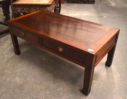 A CHINESE REPUBLICAN PERIOD HARDWOOD LOW COFFEE TABLE. 100 c...
