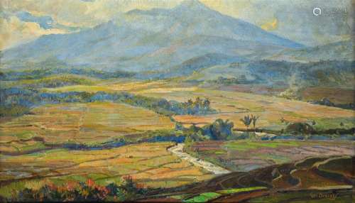 Ernest Dezentjé (1885-1972)<br />
'Landscape', signed lower ...