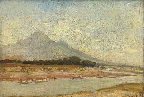 Carel Lodewijk Dake II (1886-1946)<br />
'Indonesian landsca...