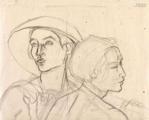 Rudolf Bonnet (1895-1978)<br />
A double sided study, unsign...