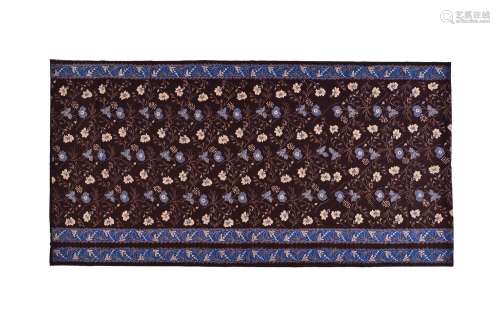 Batik cloth decorated with flowers, no kepala. Possibly Art-...