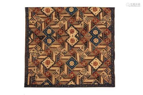 Batik sarong, tubular, with tambalan motives (patchwork).<br...