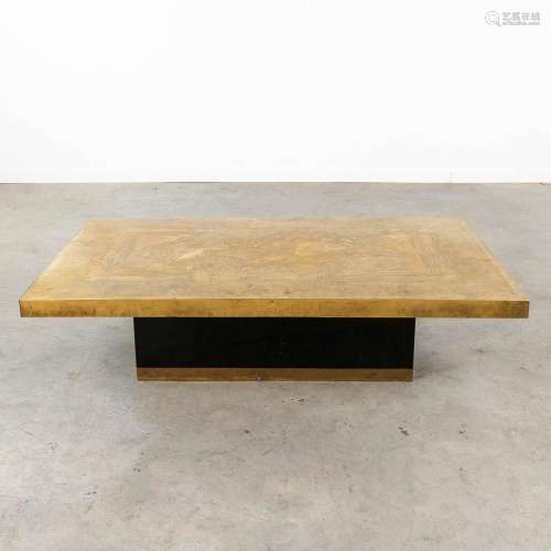 Georges MATHIAS (XX) 'Coffee Table' copper on wood. (L: 80 x...