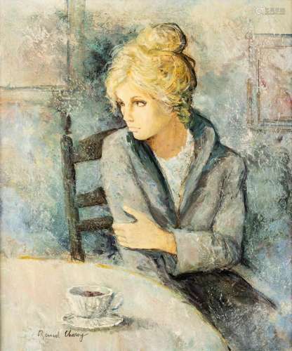 Bernard CHAROY (1931) 'Coffee' oil on canvas. (W: 51 x H: 82...