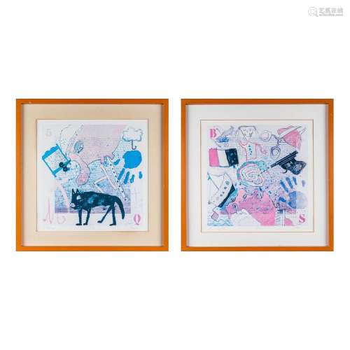 Christian SILVAIN (1950) a collection of 2 lithographs. (W: ...