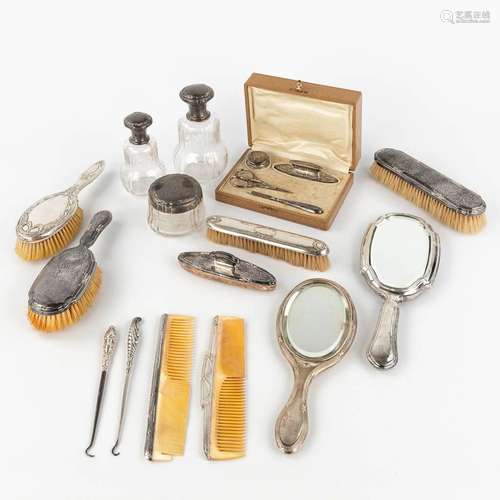 An assembled collection of table accessories, 14 pieces, add...