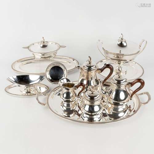 Sivar (Delheid), a silver-plated coffee, tea service, table ...