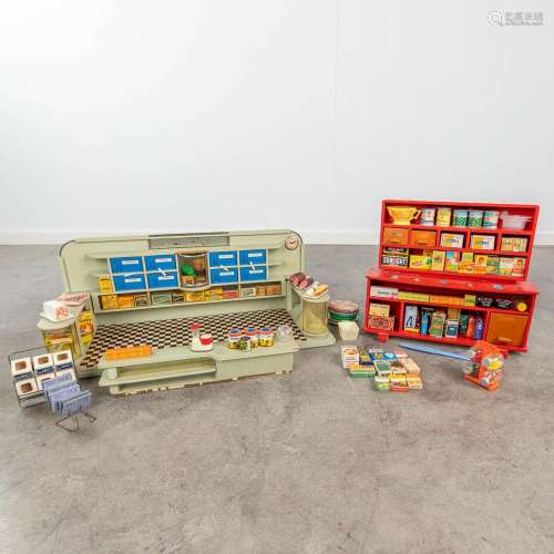 A collection of 2 miniature shops. Circa 1960. (L: 25 x W: 6...