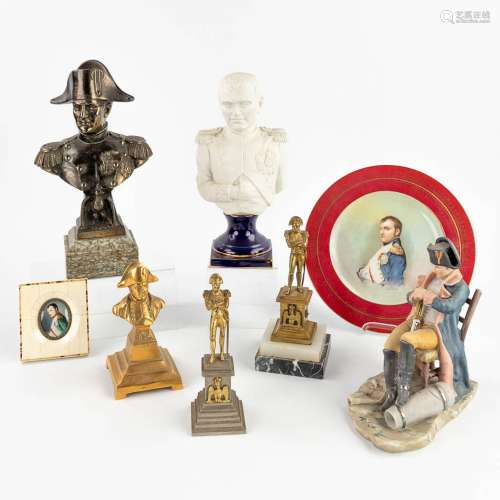 A collection of Napoleon Bonaparte memorabilia. (W: 17 x H: ...