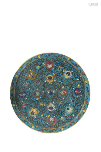 Cloisonné Enamel Plate