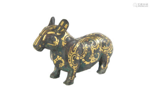 Gold And Silver Inlay Mythical Beast