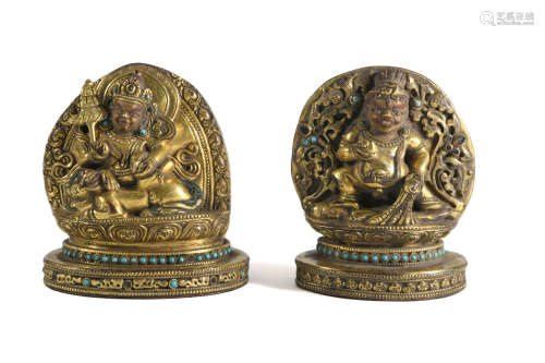 Two Jambhala Statues