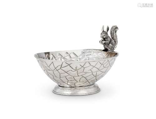 AN ARMENIAN SILVER SQUIRREL BOWL