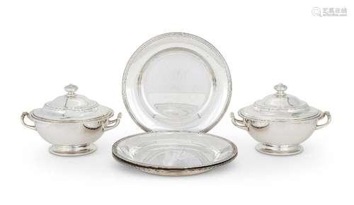 CHRISTOFLE, A PAIR OF FRENCH ELECTRO-PLATED VEGETABLE DISHES