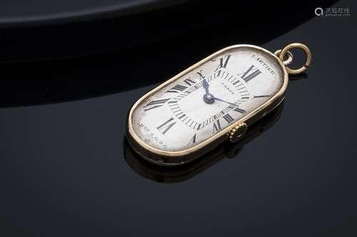 CARTIER, A GOLD PENDANT WATCH, CIRCA 1912