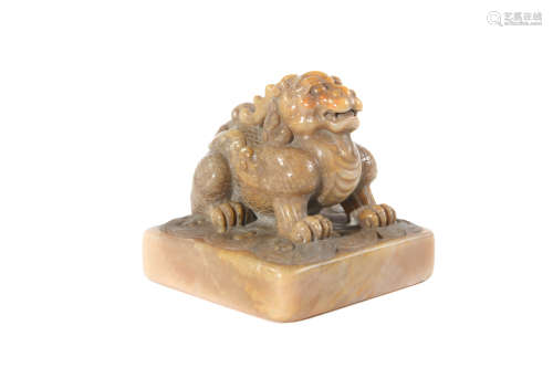 Shoushan Stone Mythical Beast Seal