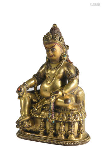 Yellow Jambhala Statue