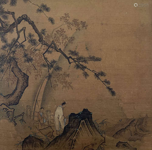 Chinese Painting, Ink And Color On Silk, Anonymous