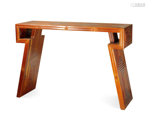 清代 竹製琴桌