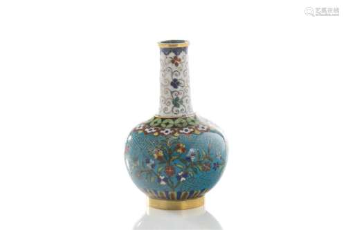 SMALL CHINESE CLOISONNE VASE