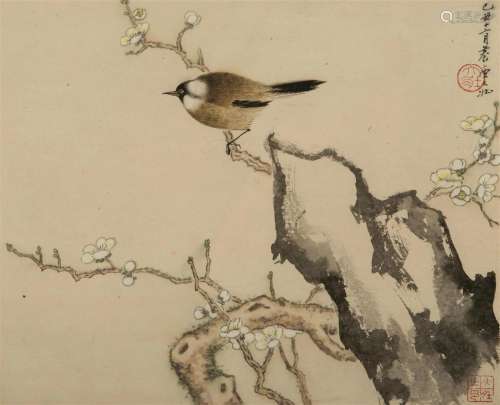 ZHANG DAZHUANG (1903-1980), BIRD AND FLOWER