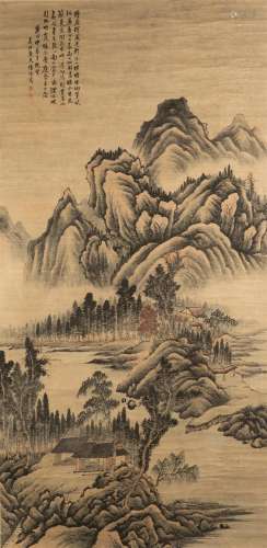 LU HUI (1851-1920), DWELLING IN THE MOUNTAINS