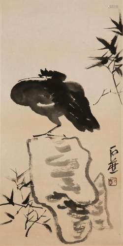 CHEN ZIZHUANG (1913-1976), BIRD ON ROCK