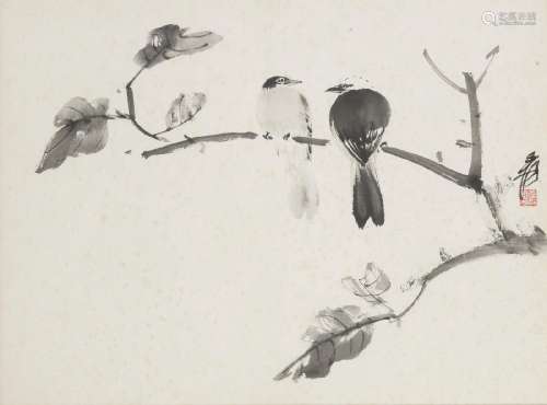 ZHANG DAQIAN (CHANG DAI-CHIEN, 1899-1983)    Two Birds on Br...