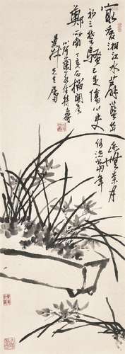 PAN TIANSHOU (1897-1971)   Orchid