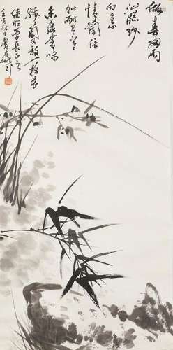 PAN TIANSHOU (1897-1971)  Orchid and Bamboo