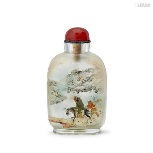 AN INSIDE-PAINTED GLASS BOTTLE   Chen Zhongsan Signed and da...