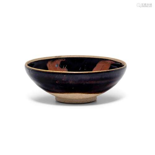 A CIZHOU RUSSET-SPLASHED BLACK-GLAZED BOWL Song/Jin dynasty,...