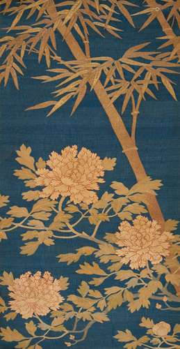 A BAMBOO AND PEONY KESI PANEL Republic period