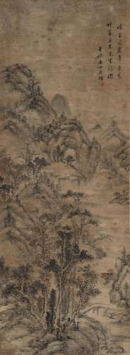 WU CAN (EARLY 18TH CENTURY)   Landscape in the style of Wang...