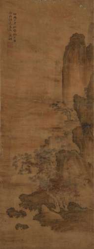 ATTRIBUTED TO WEN ZHENGMING (1470-1559) Landscape after Zhao...